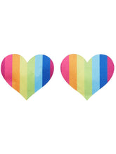 Fever Rainbow Heart Nipple Pasties - FV20785 by Fever